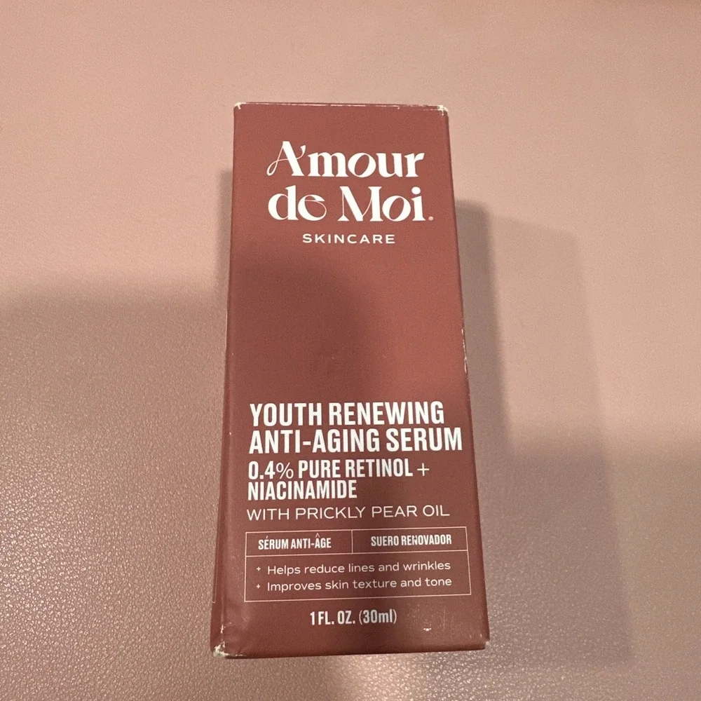 Amour De Moi Youth Renewing Retinol Niacinamide Serum 0.4% Anti-Aging 1oz NEW